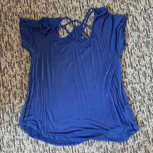 Women’s blue shirt
